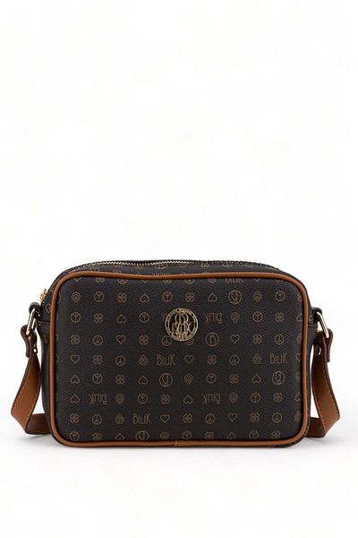 Bilik Deri Geantă de damă Monogram Black-Tan NV 1002-MN