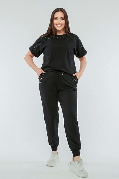 aytemas Σετ με πέτρινο εμπριμέ με λεπτομέρεια από πέρλες