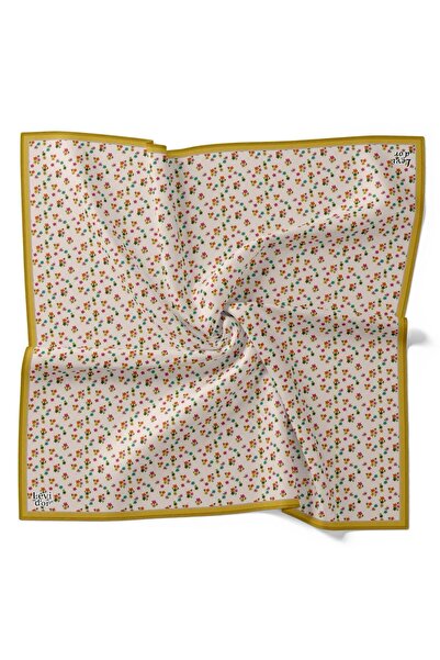 Levidor Шал от коприна Tivil 4110 - 12 Смесен жълт мотив