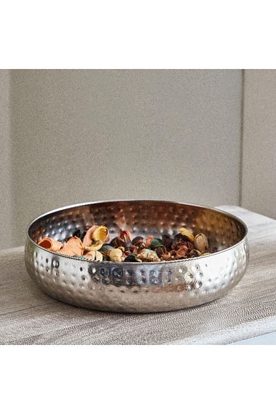 Home Box Avya Metal Hammered Urli - 30x30x7 cm