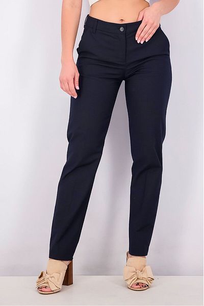 Emporio Armani Women Skinny Plain Pants, Navy