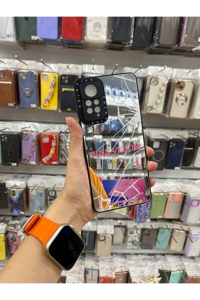 Xiaomi Redmi Note 12 Pro 4G / Note 11 Pro Uyumlu 3D Grafiti Desenli Aynalı Kapak
