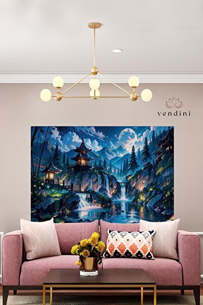 Vendini Estetik Japon Manzarası Duvar Örtüsü Duvar Halısı Wall Tapestry