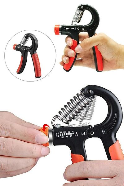 POINTTECH 5-60 kg Adjustable Resistance Hand Spring - Strengthening Hand Grip Trainer (1 Pc)