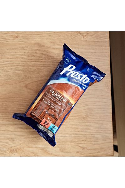 Presto 72- Pieces Wet Wipes for Wooden Furniture
