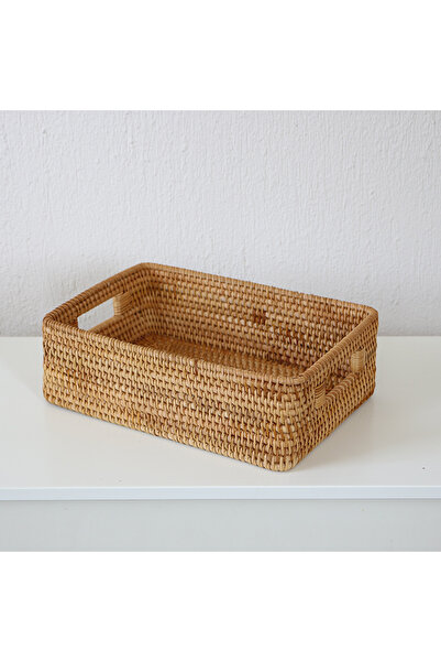 Mylamp Gamze m Rattan Storage Box & Decorative Basket 33X24X10 cm