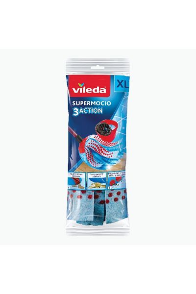 Vileda Micro 3 Action Refill Supermop - 37x14x7 cm