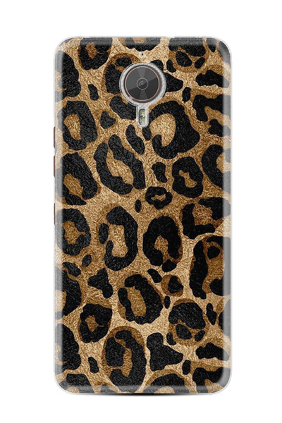General Mobile GM5 Plus Kılıf HD Resim Baskılı Leopar StKd -055