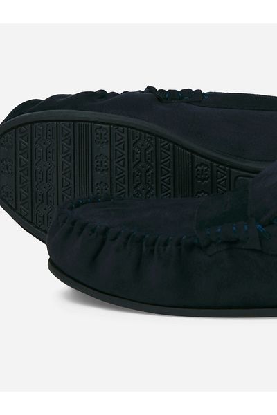 Jack & Jones Faux Fur Trim Moccasins