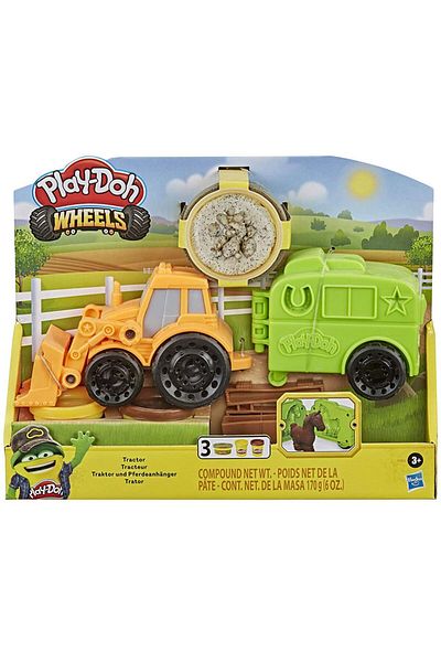 TOYFEST مجموعة صلصال للعب بالجرارات والمقطورة