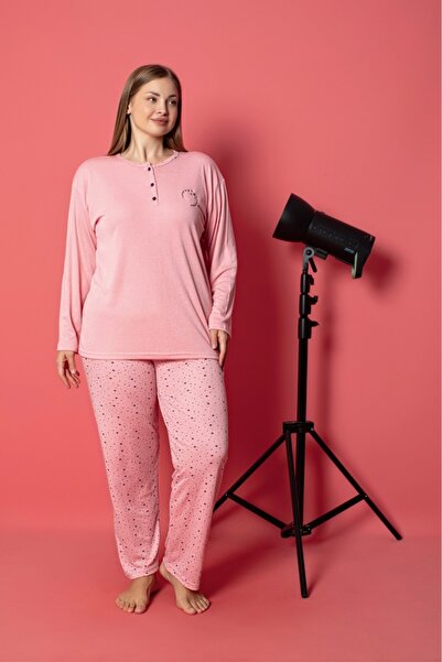 Lukitus Bamboo Long Sleeve Oversize Women's Pajama Set