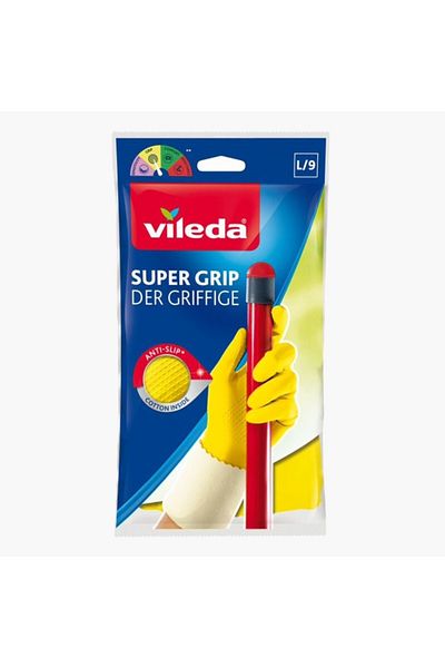 Vileda Super Grip Large Gloves - 26x12x3 cm