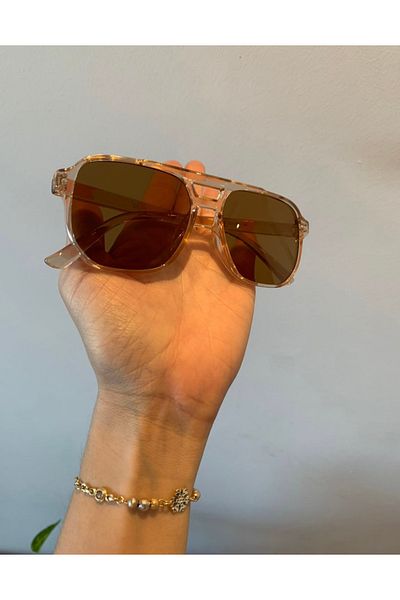 fethi mekik Rectangular Model Sunglasses with Uv400 Protection