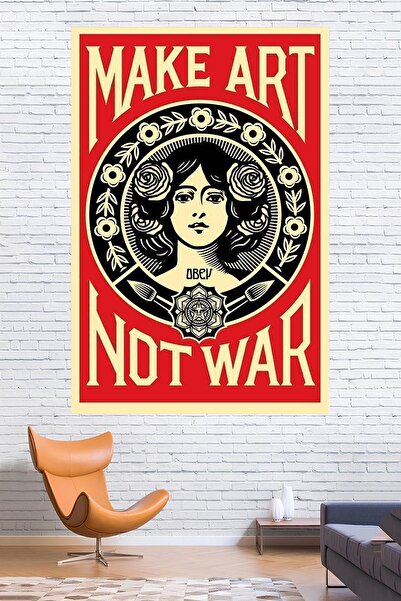 Vendini الفن عبارة عن سجادة حائط "السلام معنا" - مع العالم"