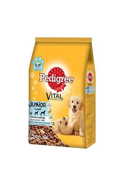 Pedigree Junior Chicken & Eggs Dry Food - 1.5KG