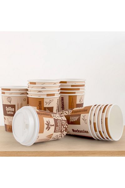 Falcon 25-Piece Paper Cup Set - 236 ml
