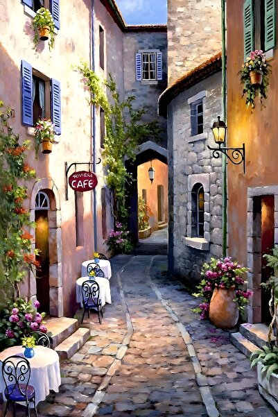 Vendini Most Beautiful Street in the City Wall Cloth Wall Tapestry Wall Tapestry