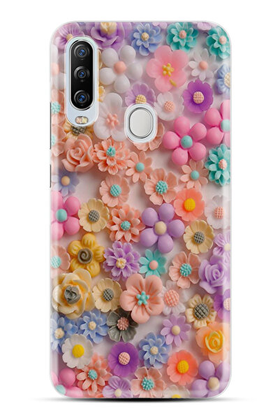 General Mobile GM 20 Pro Kılıf HD Resim Baskılı Rengarenk Papatyalar StKd -060