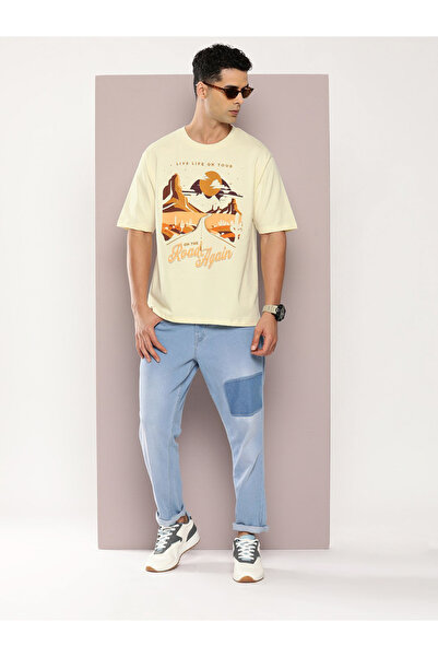 Dillinger By Styli Road Again Graphic Print Oversized T-Shirt