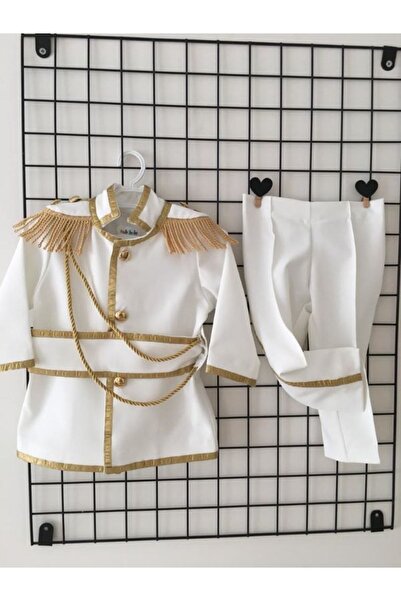 tubibebe Beyaz & Gold Sünnet Kıyafeti (PRENS KOSTÜMÜ)