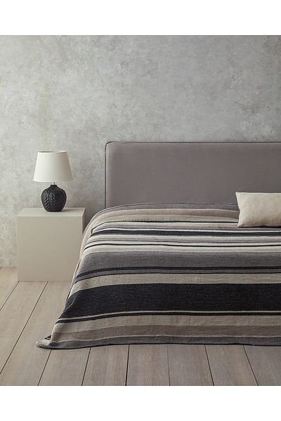 English Home Κουβέρτα Four Seasons Μονή 150x200 cm Ανθρακί