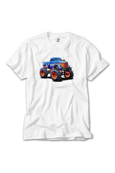 CrowsGate Monster Truck SUV White T-shirt