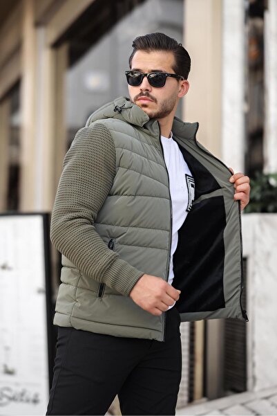 Delpino Ανδρικό Πλεκτό Παλτό - Σχέδιο Μανίκι