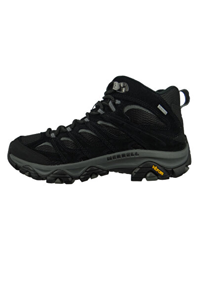 Merrell Herren Wanderstiefel Wanderschuhe Moab 3 Mid Gtx J036243 Schwarz Black/grey Leder Mit Vibram Tc5 &