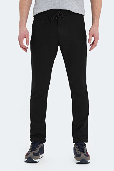 Slazenger Men's Black Casual Sweatpants (Narrow Fit)