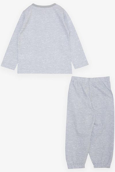 Breeze Boy's Pajama Set Basic 1-3 Years, Light Gray Melange