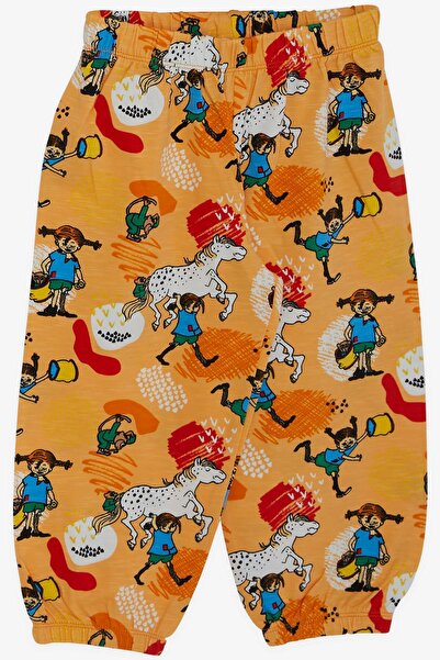 Breeze Girls & Boys Erkek Bebek Pijama Takımı Çılgın Kız Desenli 9 Ay-3 Yaş, Hardal Sarı
