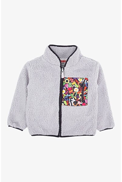 Haribo Tam Fermuarlı Çocuk Polar - Gri