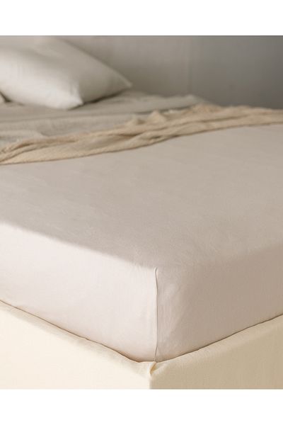 Madame Coco Belle Stone Colored Double Elastic Bamboo Bed Sheet
