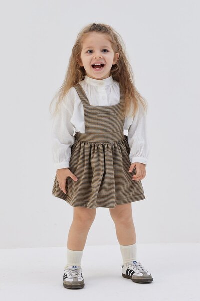 Tics Brown Gilet Gingham