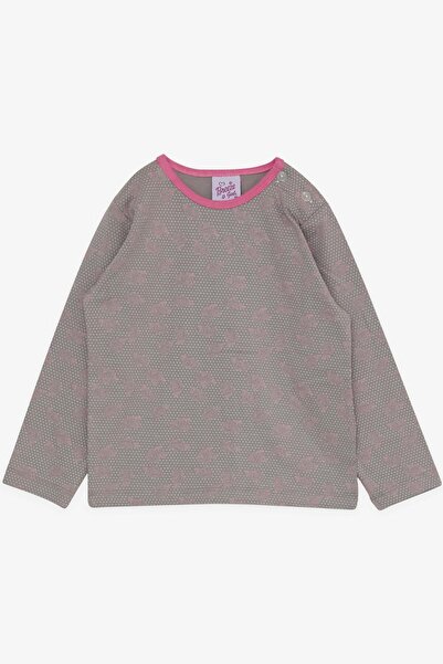 Breeze Baby Girl Pajama Set, Rose Polka Dot Patterned, 9 Months-3 Years, Mink