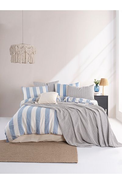 Befera Design Set de lenjerie de pat Marrakesh 100% bumbac, dublu, lavabil, vopsit cu fire