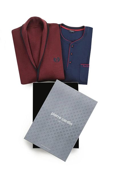Pierre Cardin Κουβέρτα Νυφικού Τρίκ, Σετ Πιτζάμας 3 τεμαχίων από 100% Βαμβάκι