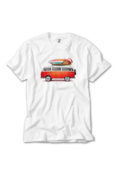 CrowsGate Volkswagen Caravan Holiday White T-Shirt