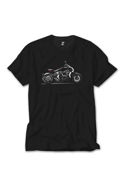 Z zepplin Μαύρο μπλουζάκι Ducati Diavel XDiavel