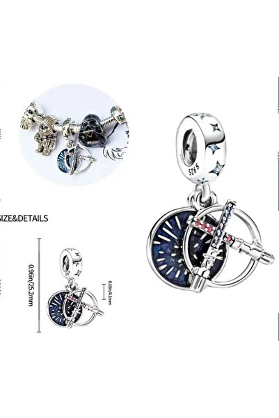 Hector&Co. Jewellery Star Wars Jedi Kılıcı 925 Ayar Gümüş Charm