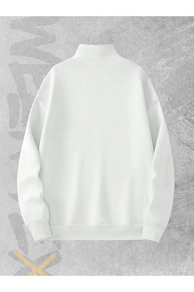 WEARTEX Half Zippered Rebel Riders Printed Unisex Unprinted Sweatshirt