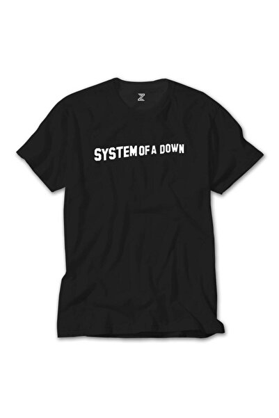 CrowsGate Μαύρο μπλουζάκι System of a Down με κείμενο