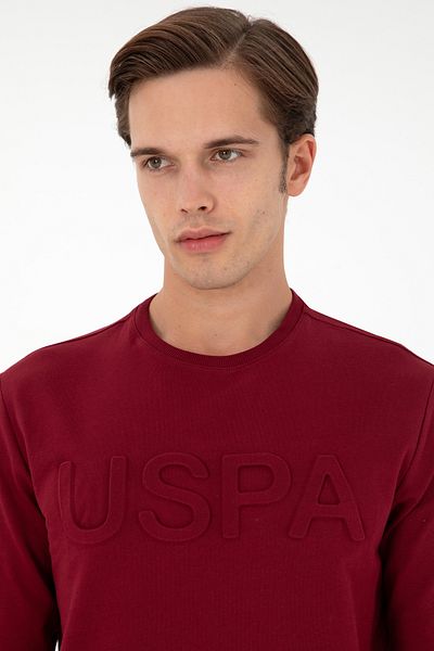 U.S. Polo Assn. Мъжки суитшърт в бордо червено 50289058-VR014