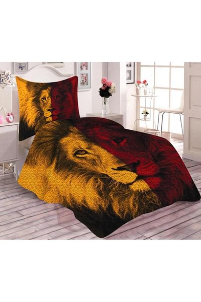 Doruklar Home Collection طقم مفرش سرير مخملي مبطن ومملوء بالقطن