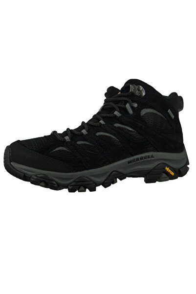 Merrell Herren Wanderstiefel Wanderschuhe Moab 3 Mid Gtx J036243 Schwarz Black/grey Leder Mit Vibram Tc5 &