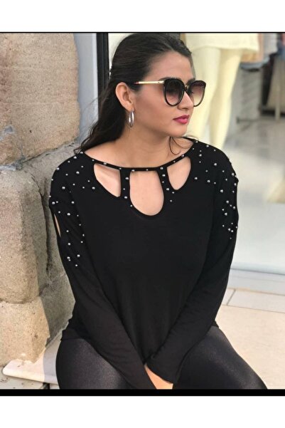 Butik İnci detaylı bluz