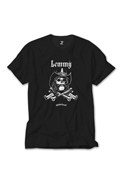 CrowsGate Tricou negru Motörhead Lemmy Kilmister Skull Portrait
