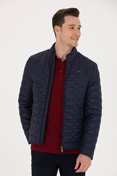 U.S. Polo Assn. Palton bleumarin pentru bărbați 50270018-VR033