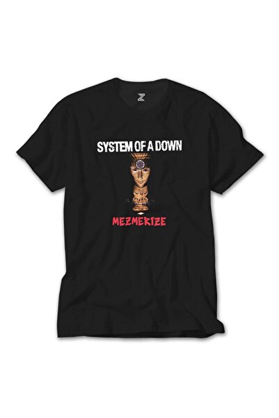 WAKHA Tricou negru pentru copii System of a Down Mezmerize, vârsta 13-14 ani