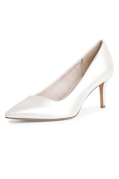 Tamaris Pantofi dama Tamaris White Heels